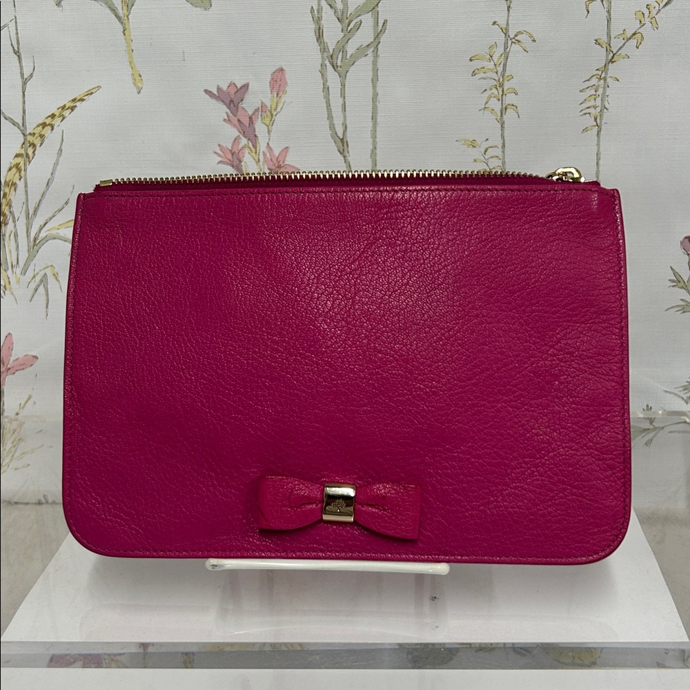 Mulberry small pouch bag in fuchsia pink